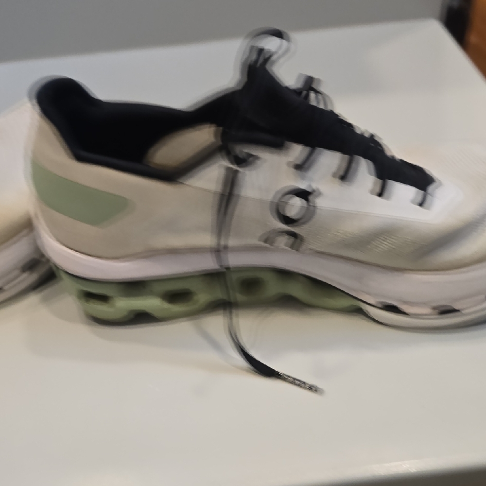 On Running Black and White Athletic Shoes - Picture 7 of 9